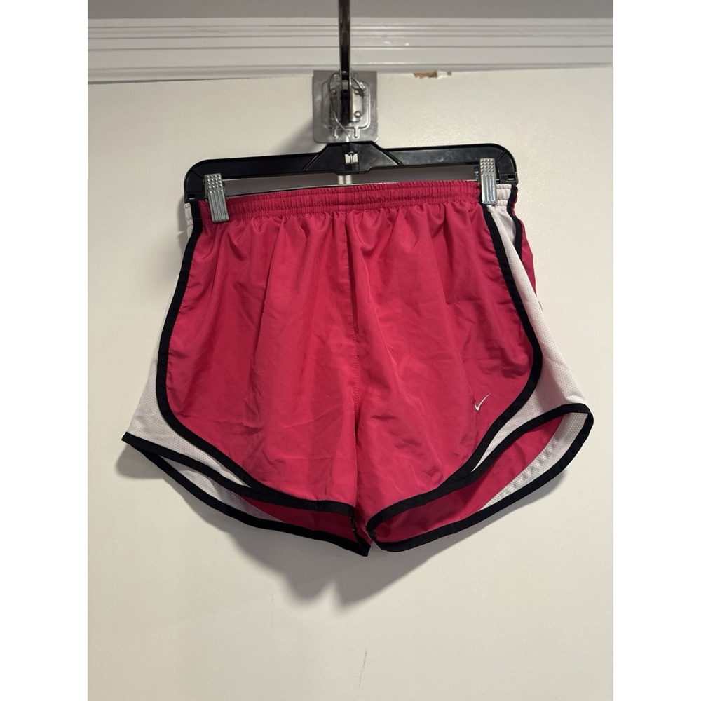Nike Athletic Dri-Fit Tempo Running Shorts Sz:M Hot Pink Black Trim Polyester